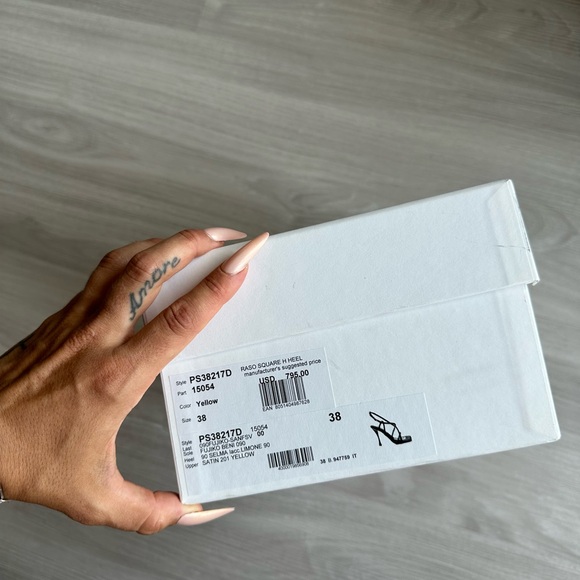 PROENZA SCHOULER YELLOW SATIN HEELS - Picture 12 of 12